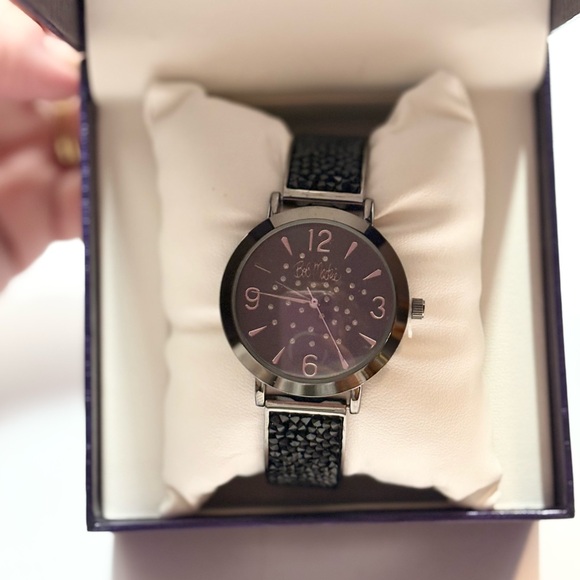 Bob Mackie Accessories - Bob Mackie women's black glitz dial watch with a black alloy bracelet new box